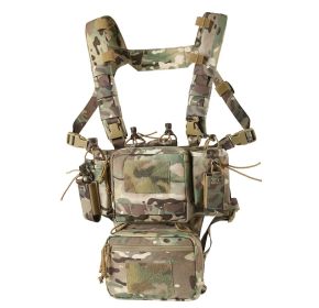 Adjustable & Detachable Tactical Chest Rig (Color: CP)
